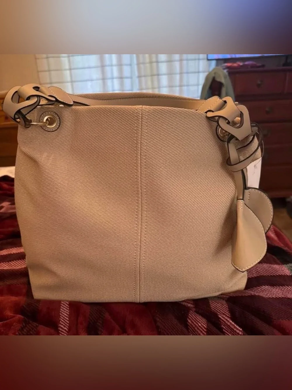 Classic Beige Women's Shoulder Bag